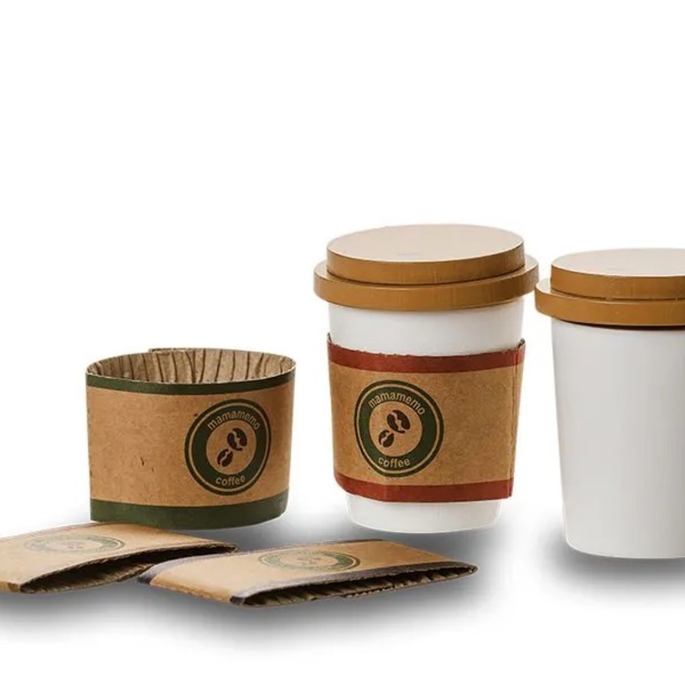 MaMaMeMo Wooden Coffee To-Go Play Set - Picture 3 of 7